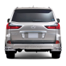 Защита заднего бампера двойная угловая d63/51мм (НПС) LEXUS 450D (2015-н.в.) купить недорого с доставкой в Красноярск