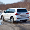 Защита заднего бампера двойная угловая d63/51мм (НПС) LEXUS 450D (2015-н.в.) купить недорого с доставкой в Красноярск