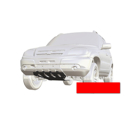 Защита двигателя и переднего редуктора для Chevrolet Niv@ SE (Сталь 3 мм), окраска 3-х слойная купить недорого с доставкой в Красноярск