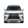 Защита переднего бампера двойная с зубьями d63/63мм (НПС) LEXUS 450D (2015-н.в.) купить недорого с доставкой в Красноярск