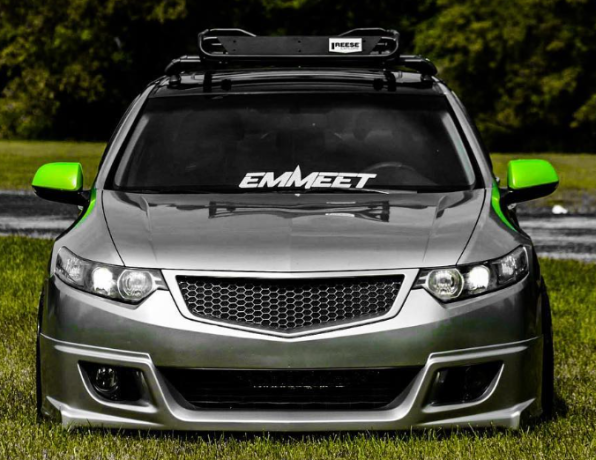 Решетка радиатора "Sport" var №4 (сетка в комплекте) для Honda Accord VIII (2008-2010) купить недорого с доставкой в Красноярск