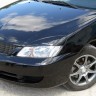 Накладки на фары (реснички) широкие var №2 для Mitsubishi Lancer IX (2004-2007) купить недорого с доставкой в Красноярск