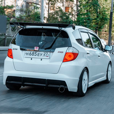 Накладка на задний бампер "Axis" для Honda Fit GE дорестайлинг (2007-2011 г.в.) купить недорого с доставкой в Красноярск