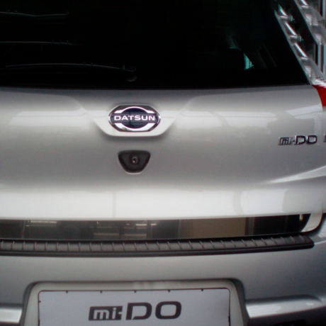 Защитная накладка на задний бампер "АртФорм" для Datsun Mi-Do (2014-н.в.) купить недорого с доставкой в Красноярск