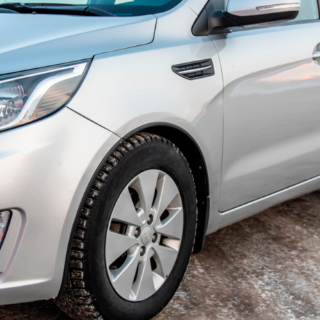 Защитные накладки на арки "АртФорм" для Kia Rio (2011-2015 г.в.), седан купить недорого с доставкой в Красноярск